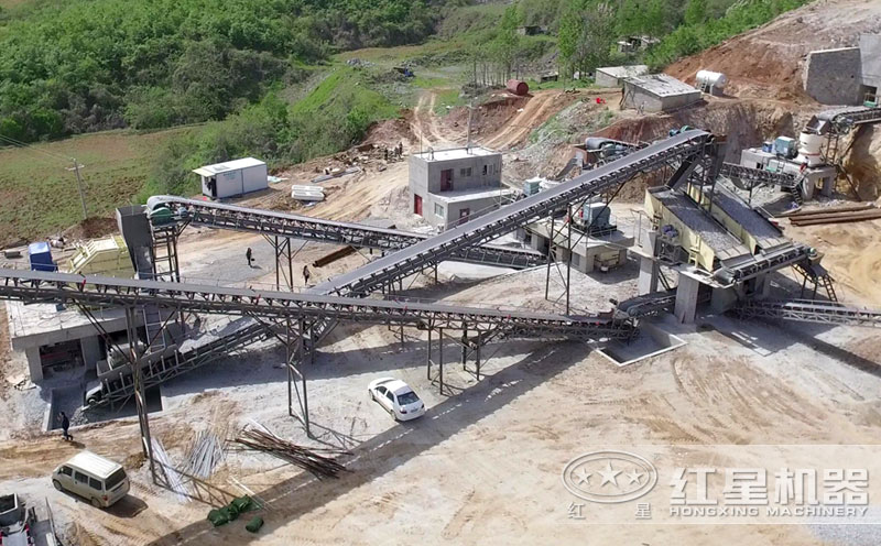 湖北武汉某石子厂破碎生产线