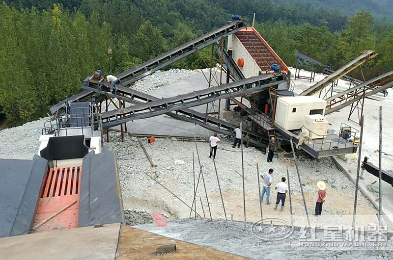 河南焦作小型花岗岩移动生产线