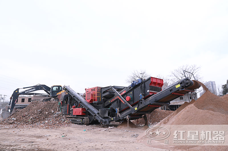 湖南客户建筑垃圾处理现场图片 湖南客户建筑垃圾处理现场图片